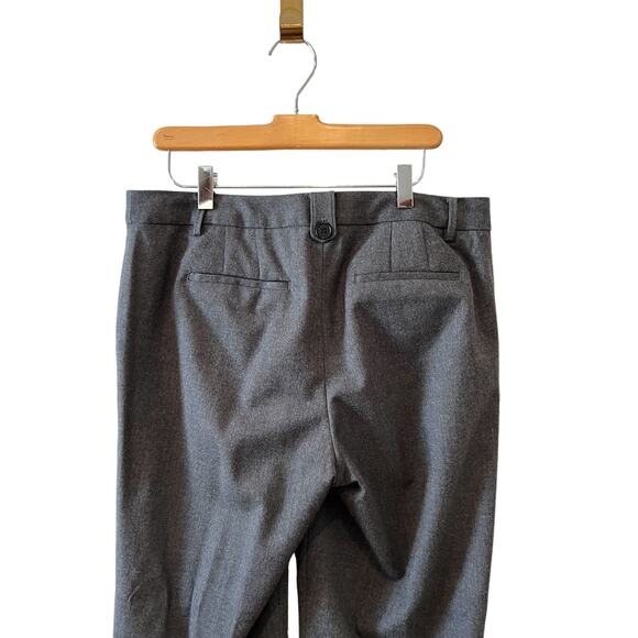 Talbots Windsor Italian Wool Flannel Trousers charcoal gray 8 - Picture 3 of 6